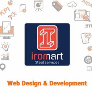 طراحی وب سایت برند آیرومارت